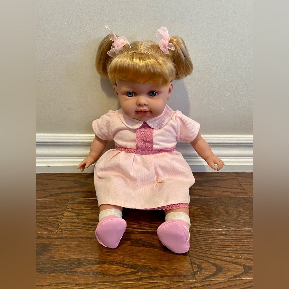Aria Elegance Doll 17” Blonde Doll, Made in Spain